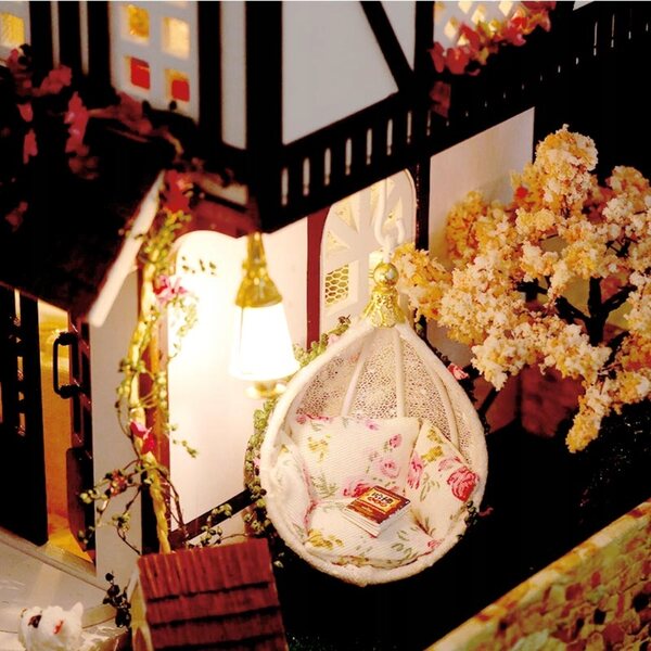 Miniatura Casa in Legno con Luci LED per Bambini 10+ - Sielanka Cottage