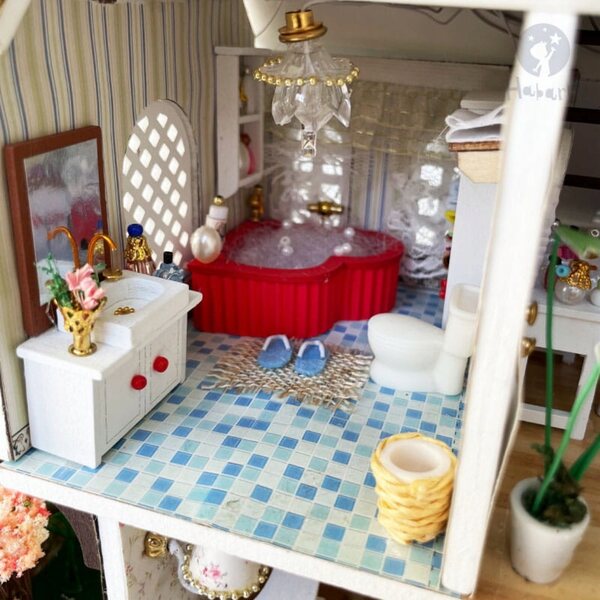 Miniatura Casa in Legno con Luci LED per Bambini 10+ - Sielanka Cottage