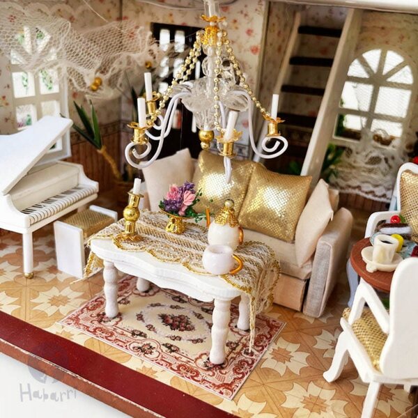 Miniatura Casa in Legno con Luci LED per Bambini 10+ - Sielanka Cottage