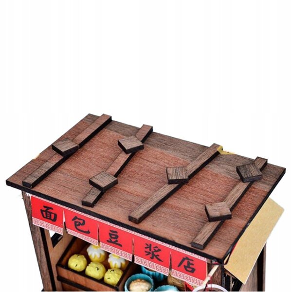 Habarri 17,5 cm großes Puppenhaus mit Lichteffekten und DIY-Dekorationen