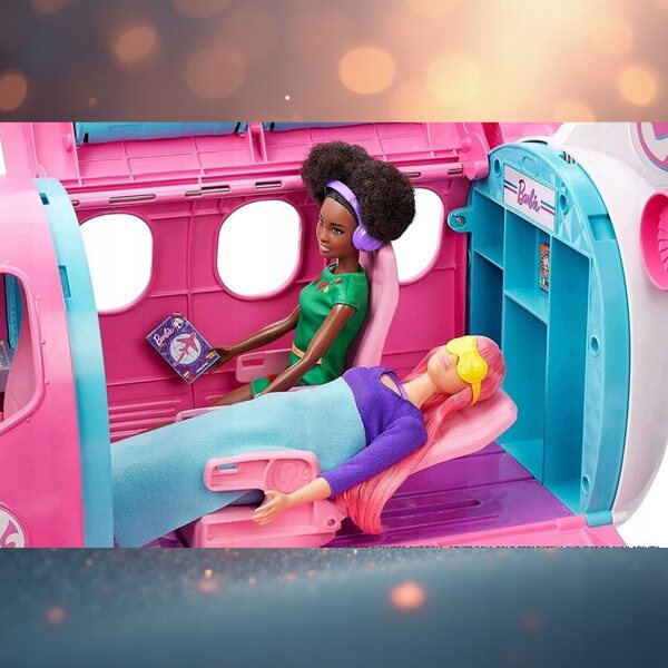 Barbie Dreamhouse Samolot 2in1 mit Puppe und Deko-Accessoires