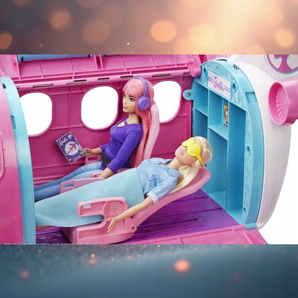 Barbie Dreamhouse Samolot 2in1 mit Puppe und Deko-Accessoires