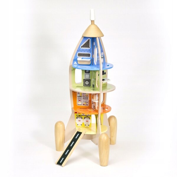 Casetta in Legno Classic World con Figurine 69 cm Bianco per Bambini 3+