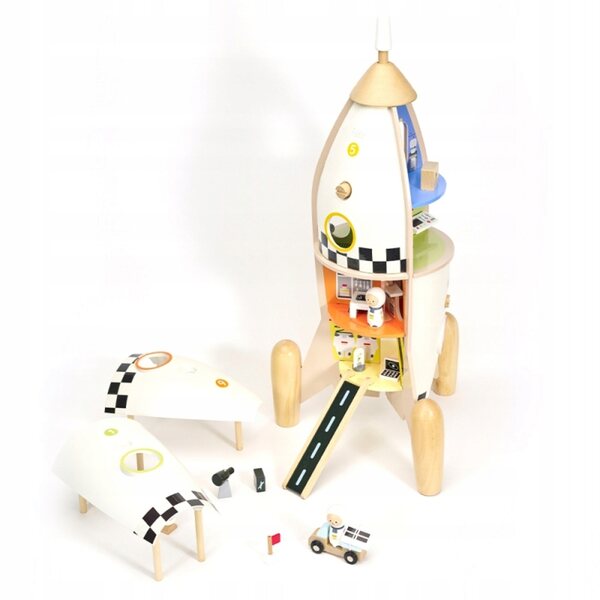 Casetta in Legno Classic World con Figurine 69 cm Bianco per Bambini 3+