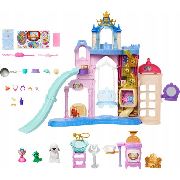 Disney Princess Animal Palace-Spiel mit Figuren und Zubehör für Kinder