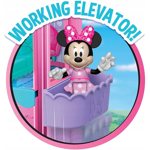 Flair Minnie Mouse 54,6 cm Puppenhaus mit Geräuschen für Kinder ab 3 Jahren