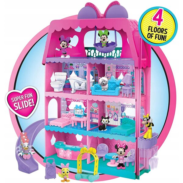 Flair Minnie Mouse 54,6 cm Puppenhaus mit Geräuschen für Kinder ab 3 Jahren