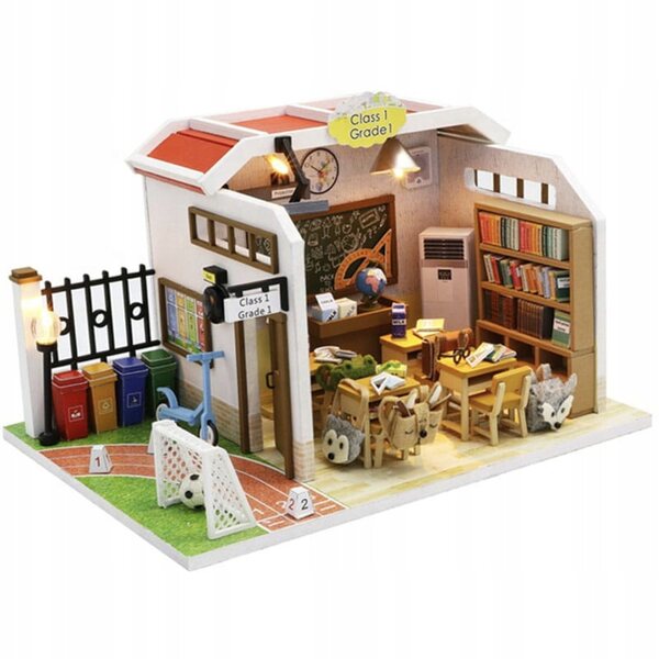 DIY Habarri 13,5 cm Puppenhaus mit Lichteffekten und Holzset
