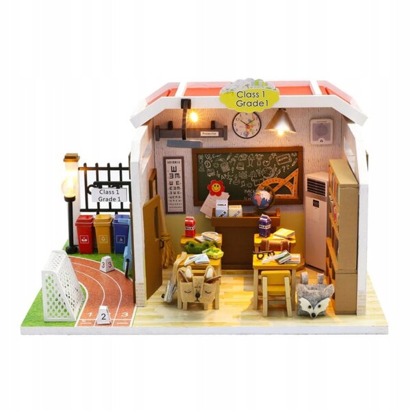DIY Habarri 13,5 cm Puppenhaus mit Lichteffekten und Holzset