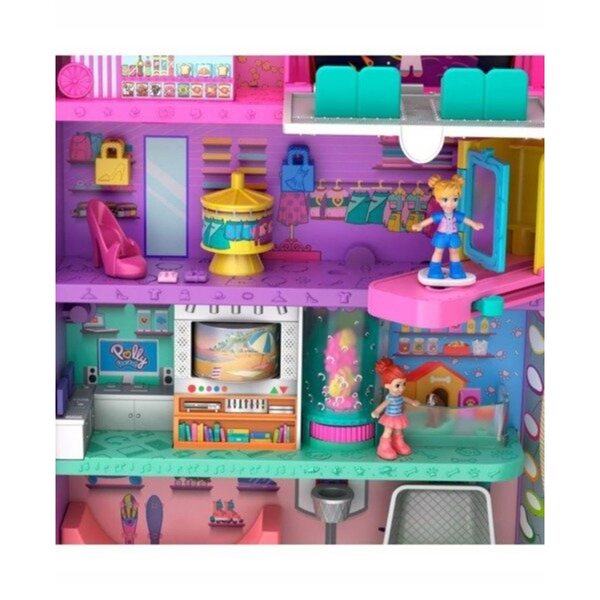 Polly Pocket Pollyville Centro Commerciale Giocattolo con Miniature e Accessori
