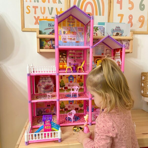 Mega Willa Cottage für Puppen Lovely House 194 Teile Woopie Creative Games