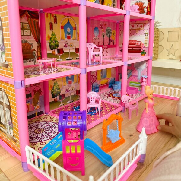 Mega Willa Cottage für Puppen Lovely House 194 Teile Woopie Creative Games
