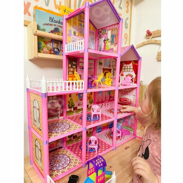 Mega Willa Cottage für Puppen Lovely House 194 Teile Woopie Creative Games