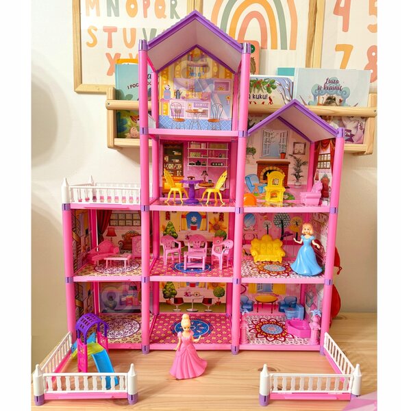 Mega Willa Cottage für Puppen Lovely House 194 Teile Woopie Creative Games