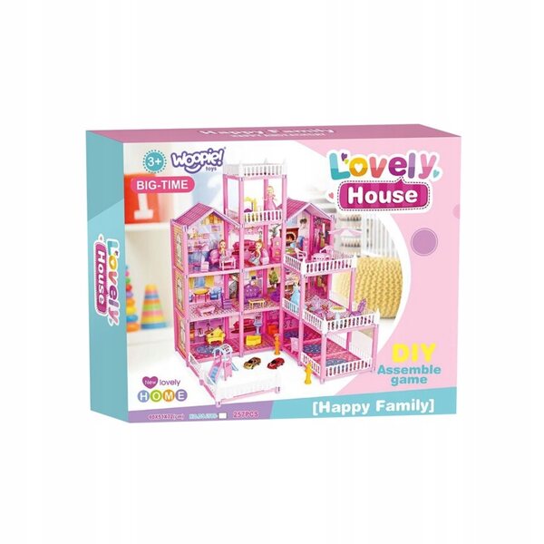 Mega Willa Cottage für Puppen Lovely House 194 Teile Woopie Creative Games