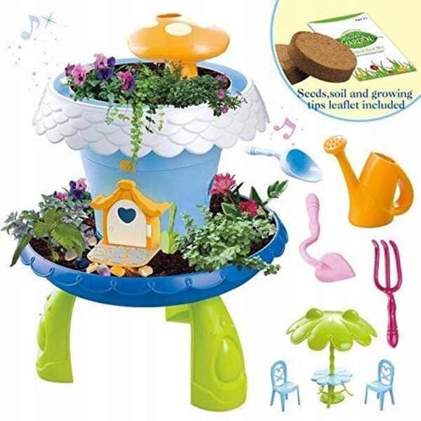 Magico Giardino Fiabesco con Casa per Piante, Attrezzi e Musica per Bambini