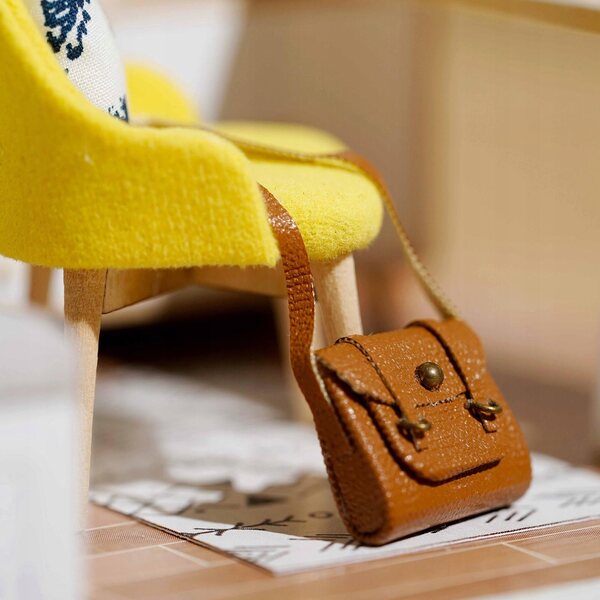 Miniatura Casa delle Bambole 1:32 in Legno con LED - Kit Fai da Te Sunshine