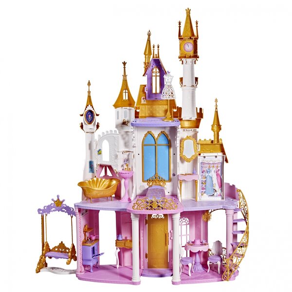 Hasbro Disney Princess 120 cm großes Puppenhaus mit interaktiven Lichtern und Geräuschen