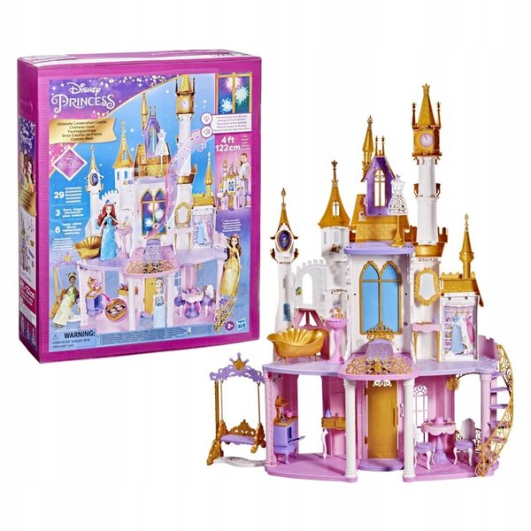 Hasbro Disney Princess 120 cm großes Puppenhaus mit interaktiven Lichtern und Geräuschen