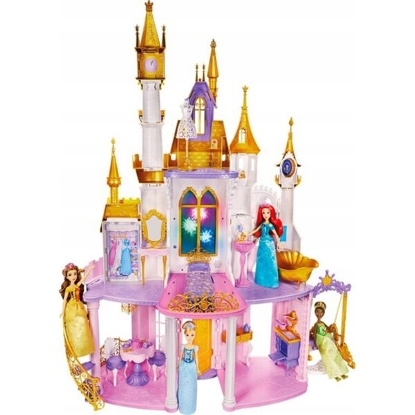 Hasbro Disney Princess 120 cm großes Puppenhaus mit interaktiven Lichtern und Geräuschen