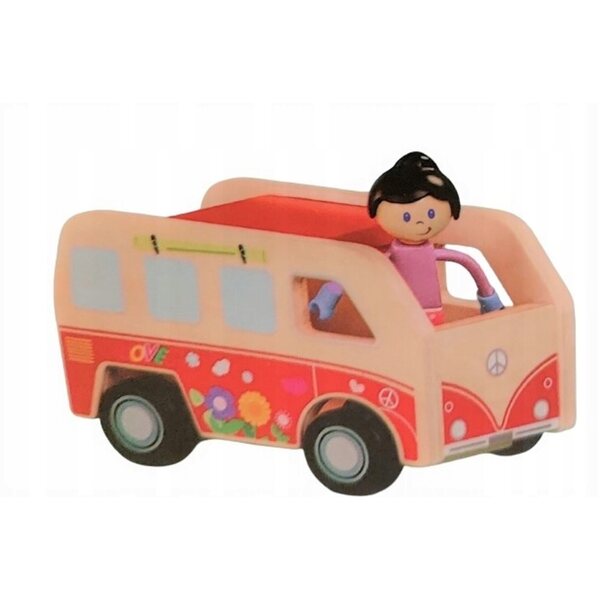 Casetta da spiaggia in legno Elefun con auto e accessori per bambini dai 3 anni