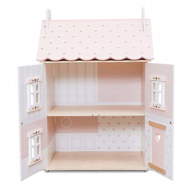 Dollhouse Rose Heart in legno Le Toy Van con soffitta segreta e design pastello