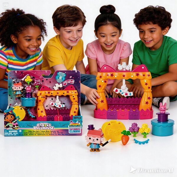 Cat House Gabi Balkonik Talent Show con Figurina e Accessori in Cartone