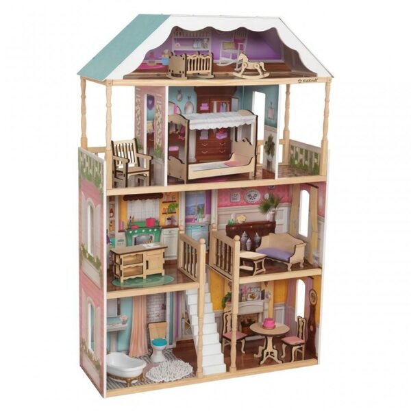 KidKraft Charlotte Holzpuppenhaus 20 cm für Kinder