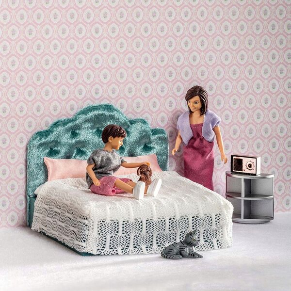 Lundby poppenhuisslaapkamerset, schaal 1:18, realistische details