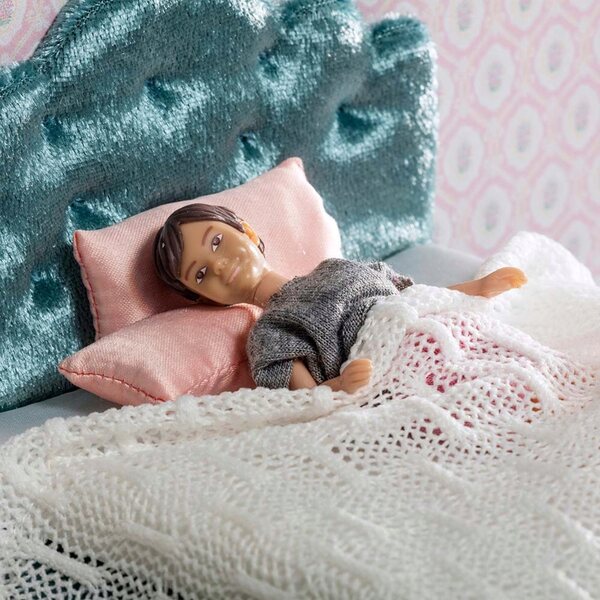 Lundby poppenhuisslaapkamerset, schaal 1:18, realistische details