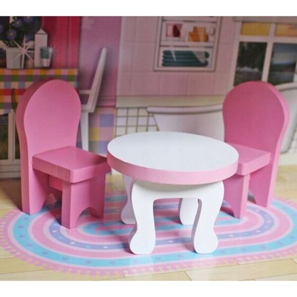 Dollhouse in legno grande con mobili Valetti 70 cm - HH Poland 007