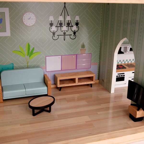 Doll House in Legno con Ascensore 80 cm - Mini Matters con Luci e Suoni