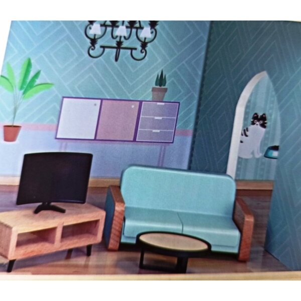 Doll House in Legno con Ascensore 80 cm - Mini Matters con Luci e Suoni