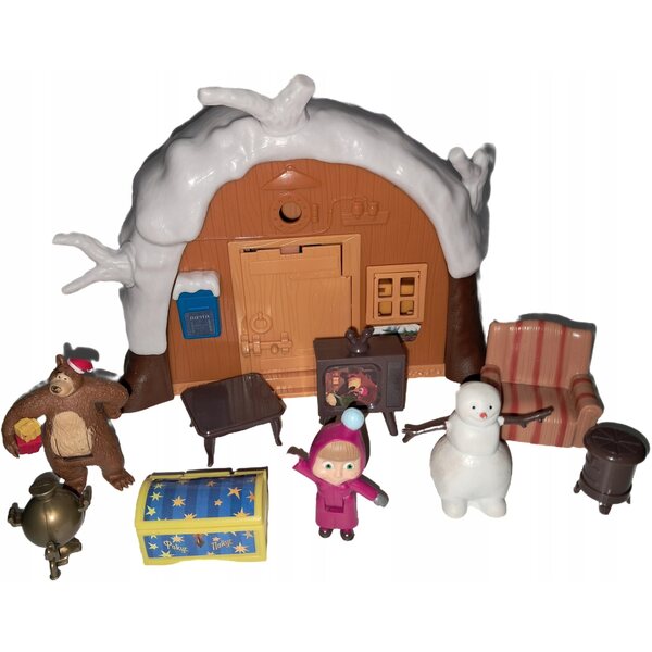 Πτυσσόμενο κουκλόσπιτο Simba Masha and the Bear με φιγούρες 35x20x10 cm
