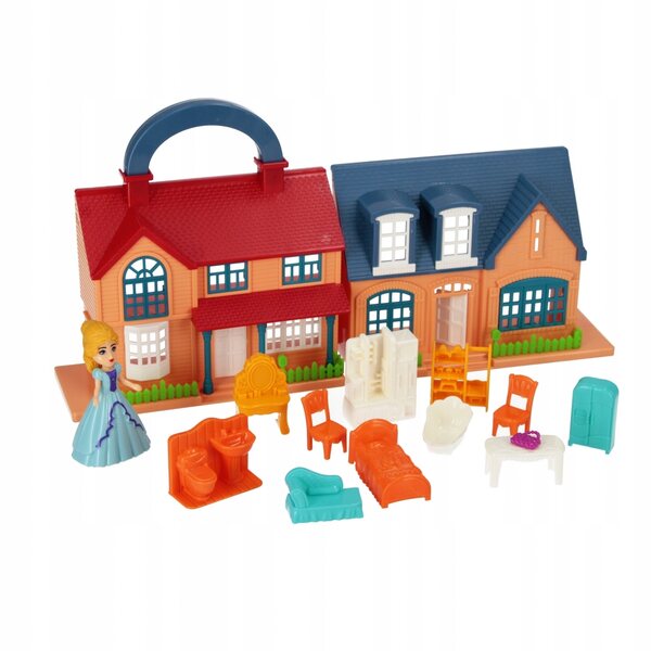 Cottage per Bambole Mega Creative con Accessori Completi in Legno Multicolore