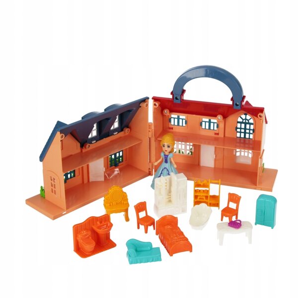 Cottage per Bambole Mega Creative con Accessori Completi in Legno Multicolore