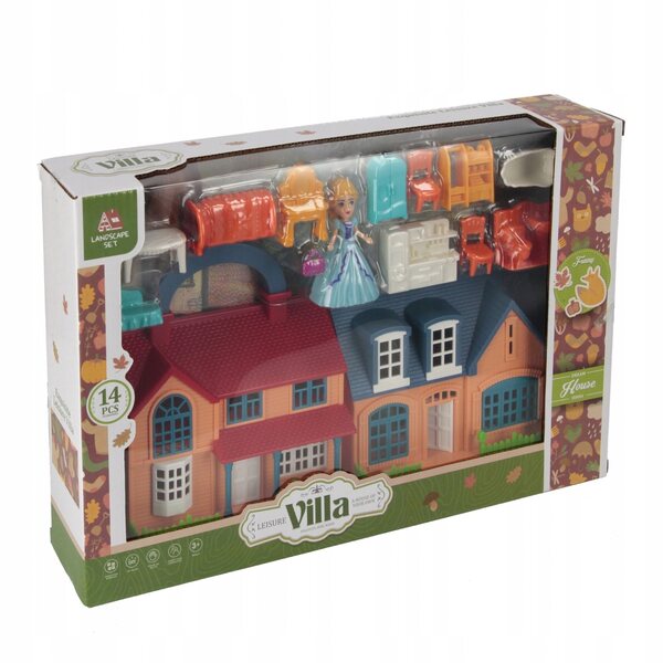 Cottage per Bambole Mega Creative con Accessori Completi in Legno Multicolore