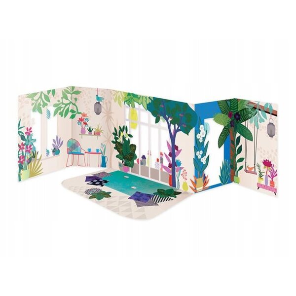 Casa delle bambole Mon Petit Art 37 cm con attrezzatura creativa e Plus-Plus GRATIS