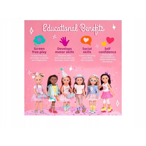 Glitter Baby Sweet Shop Puppenhaus – Buntes Süßwarenladen-Set 36 cm