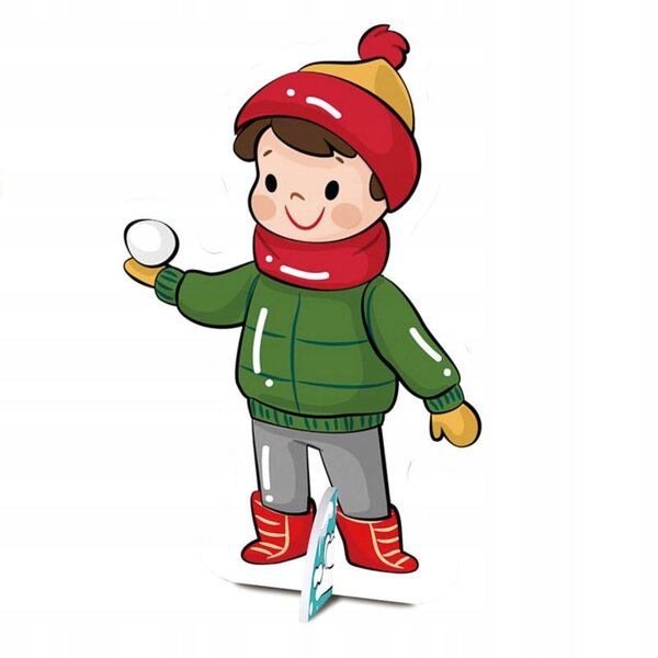 Casetta da assemblare e colorare Natale invernale - giocattolo creativo fai da te per bambini