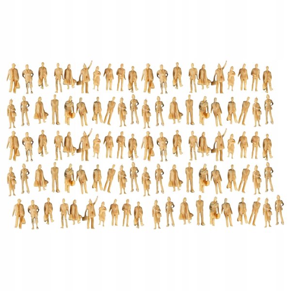 100x Mini 1/87 Ludzie Figurki DIY Mikro Krajobrazy Kolekcjonerskie