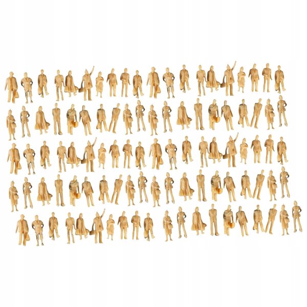 100x Mini 1/87 Ludzie Figurki DIY Mikro Krajobrazy Kolekcjonerskie