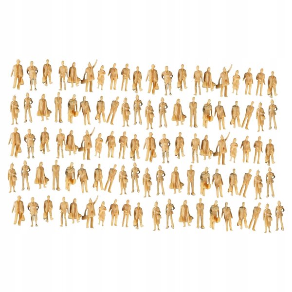 100x Mini 1/87 Ludzie Figurki DIY Mikro Krajobrazy Kolekcjonerskie