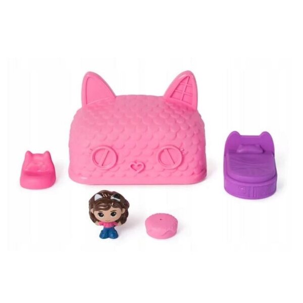 Casa delle bambole Casa del gatto La cameretta di Gabi - Gioco interattivo con luci per bambini 3+