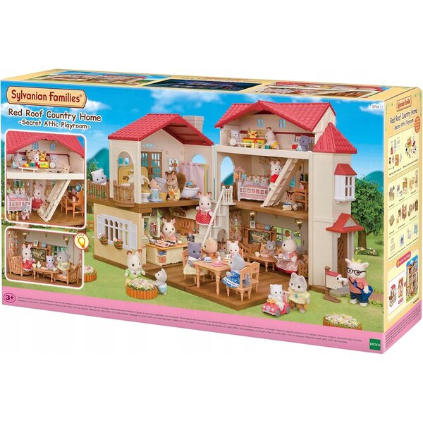 Dollhouse con Stanza Segreta e Luce LED - 3 Piani Creativi per Bambini 3+