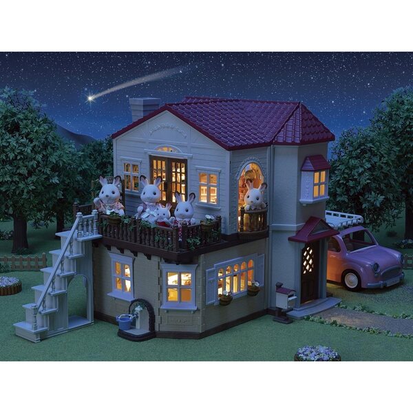 Dollhouse con Stanza Segreta e Luce LED - 3 Piani Creativi per Bambini 3+