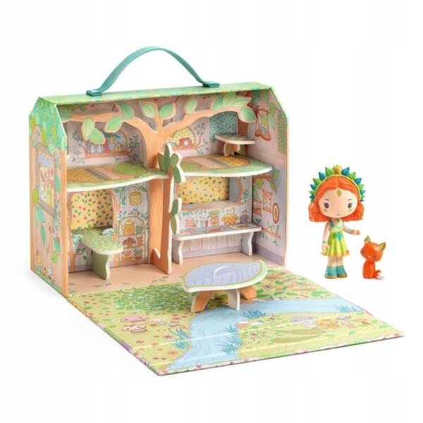 DJECO Casa Valigia Sylvia & Fox - Gioco Creativo per Bambini 4+ Anni