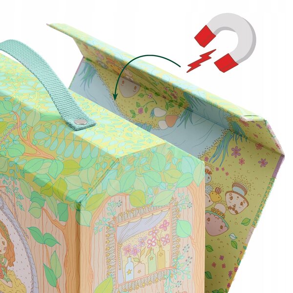 DJECO Casa Valigia Sylvia & Fox - Gioco Creativo per Bambini 4+ Anni