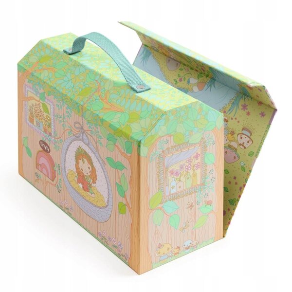 DJECO Casa Valigia Sylvia & Fox - Gioco Creativo per Bambini 4+ Anni