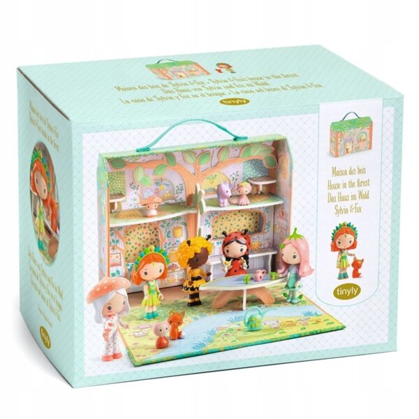 DJECO Casa Valigia Sylvia & Fox - Gioco Creativo per Bambini 4+ Anni